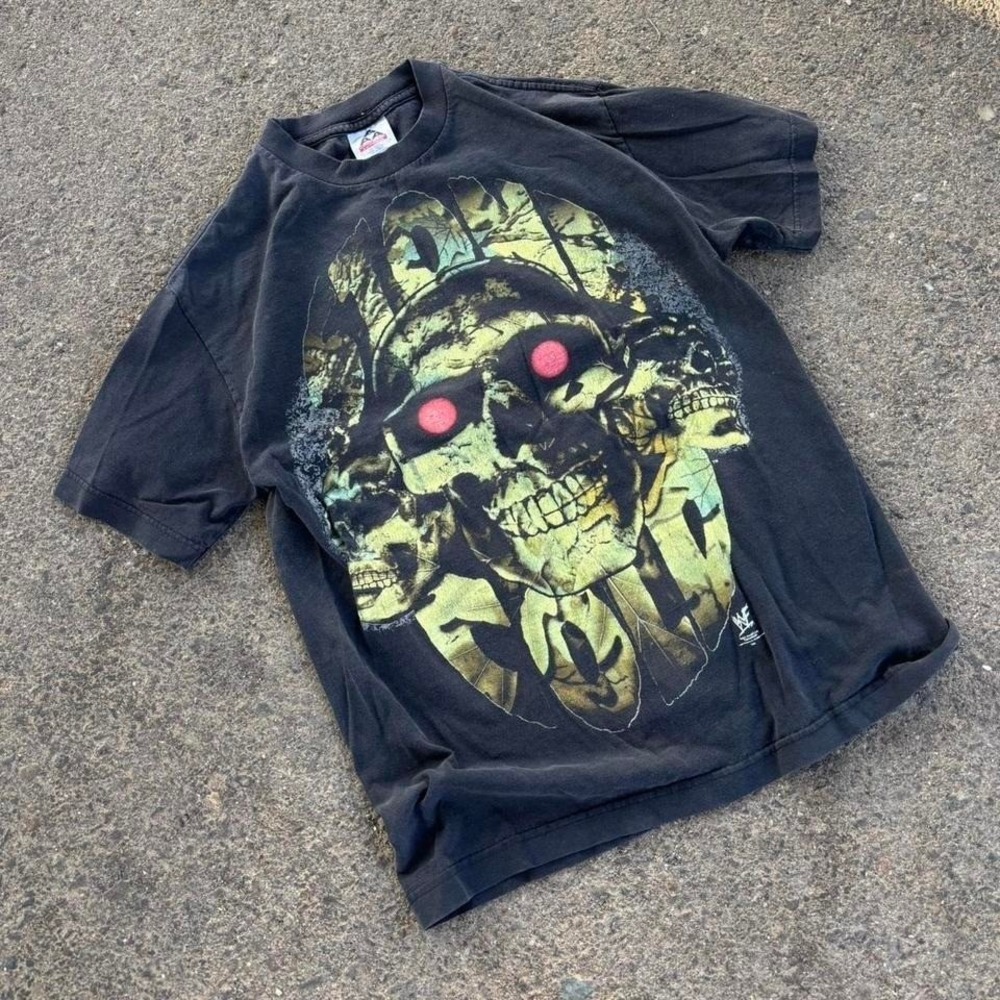 Vintage WWF Stone Cold Steve Austin Wrestling Shirt Skull Size Medium